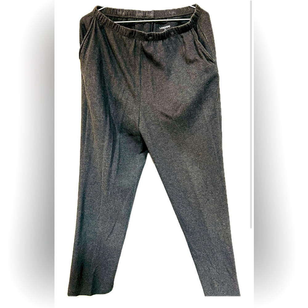 Lands' End Women's Size M Sport Knit Straight Leg Pants